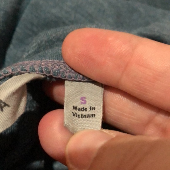 [ATHLETA] Funnel Cowl Neck Blue Pullover Sweater Sweatshirt - Picture 5 of 10